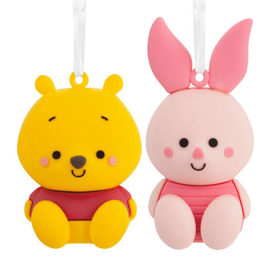 Better Together Disney Winnie the Pooh and Piglet Magnetic Hallmark Ornaments, Set of 2
