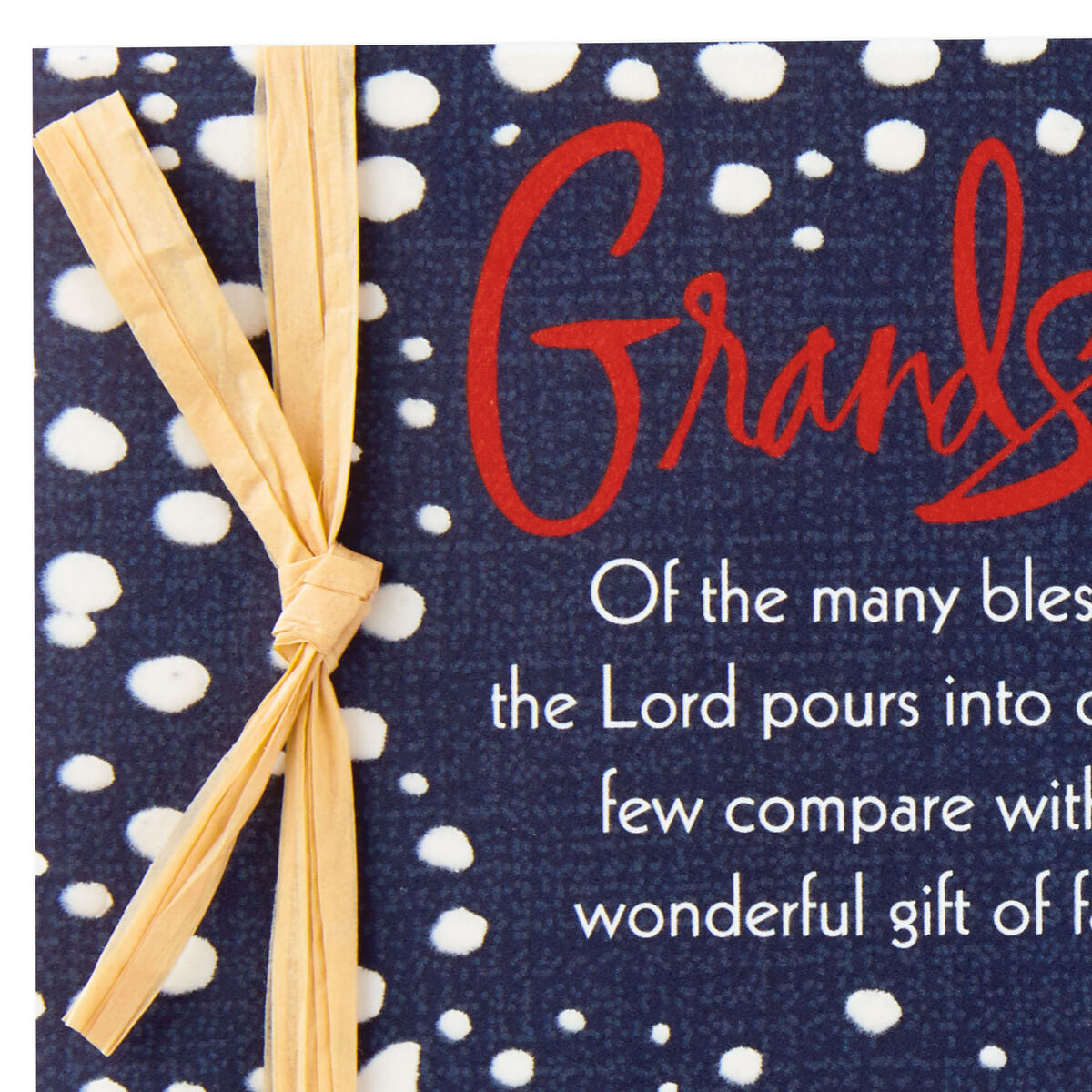 You're a Wonderful Gift Religious Christmas Card for Grandson
