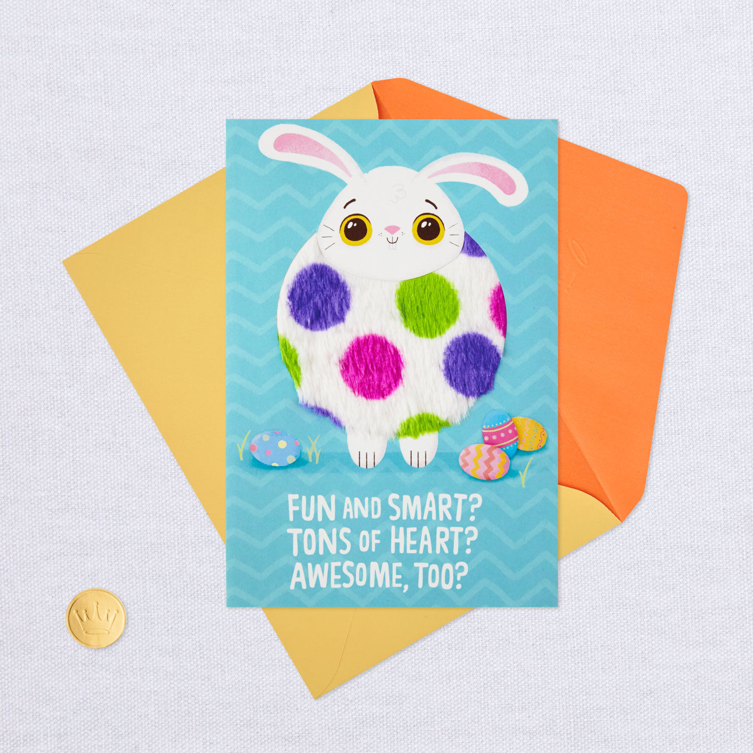 Cute Fuzzy Bunny Easter Card for only USD 3.99 | Hallmark