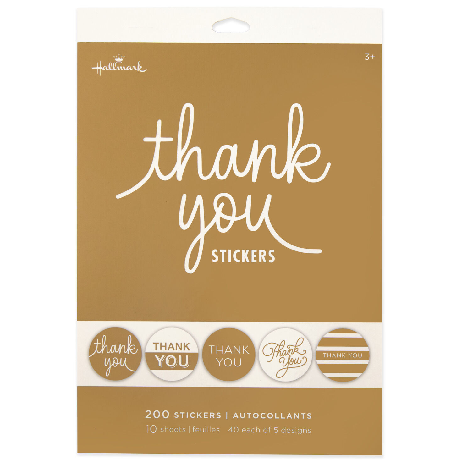 Gold Foil Thank-You Sticker Seals, 10 sheets for only USD 9.99 | Hallmark