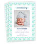 Blue Quilt Pattern Introducing Birth Announcement, , large image number 1