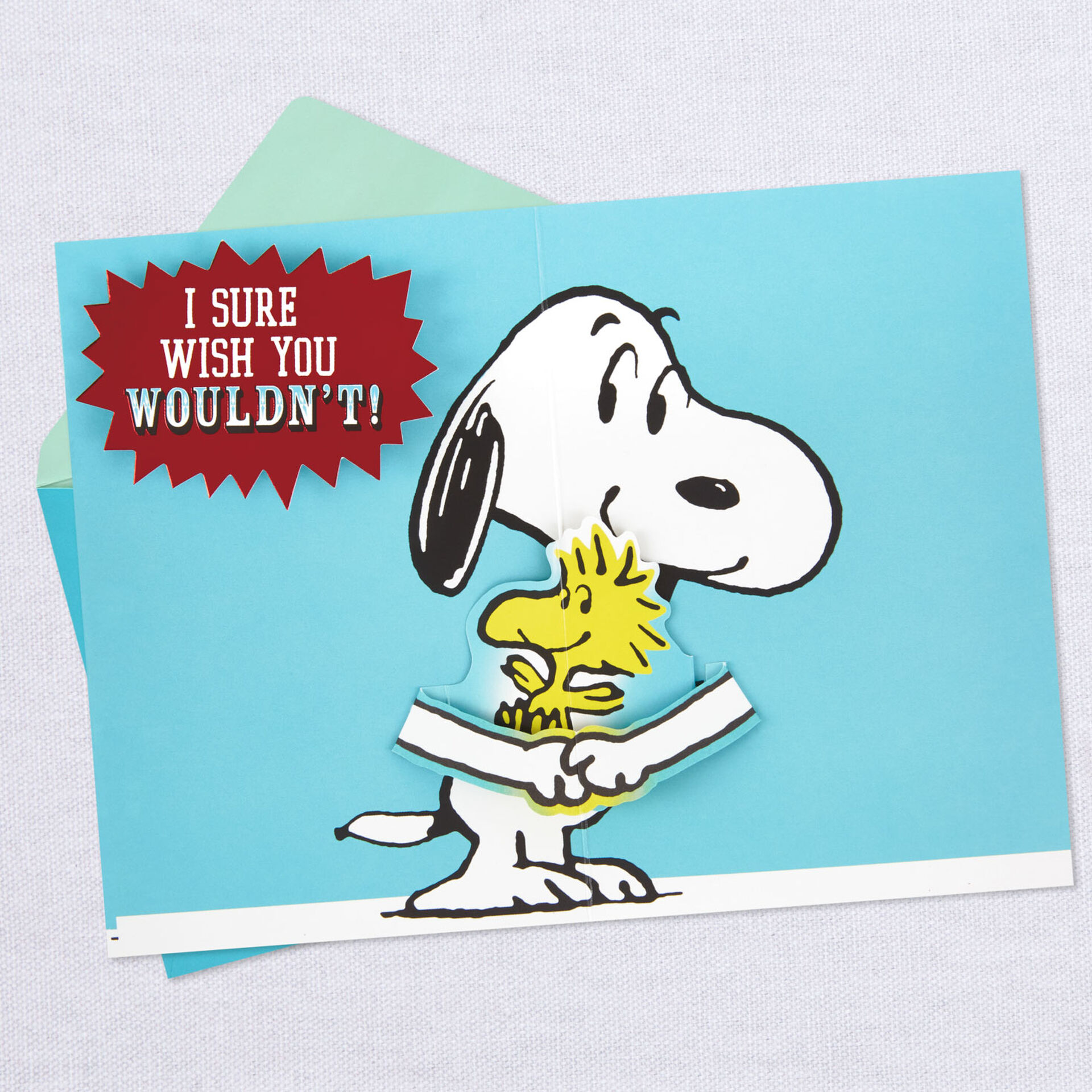  Peanuts   Snoopy  Hug Pop Up Goodbye  Card Greeting Cards 