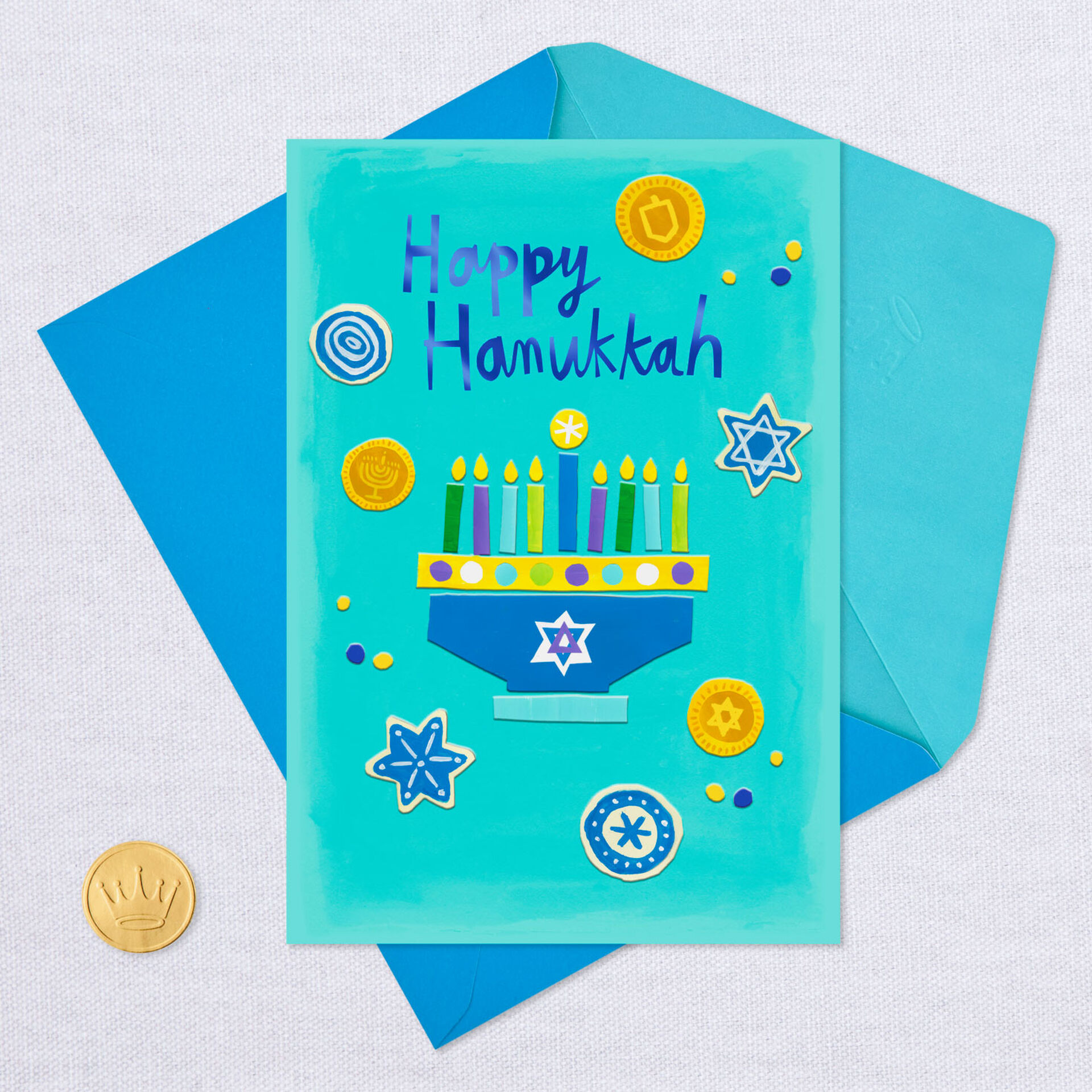 colorful-menorah-hanukkah-card-for-grandchild-greeting-cards-hallmark
