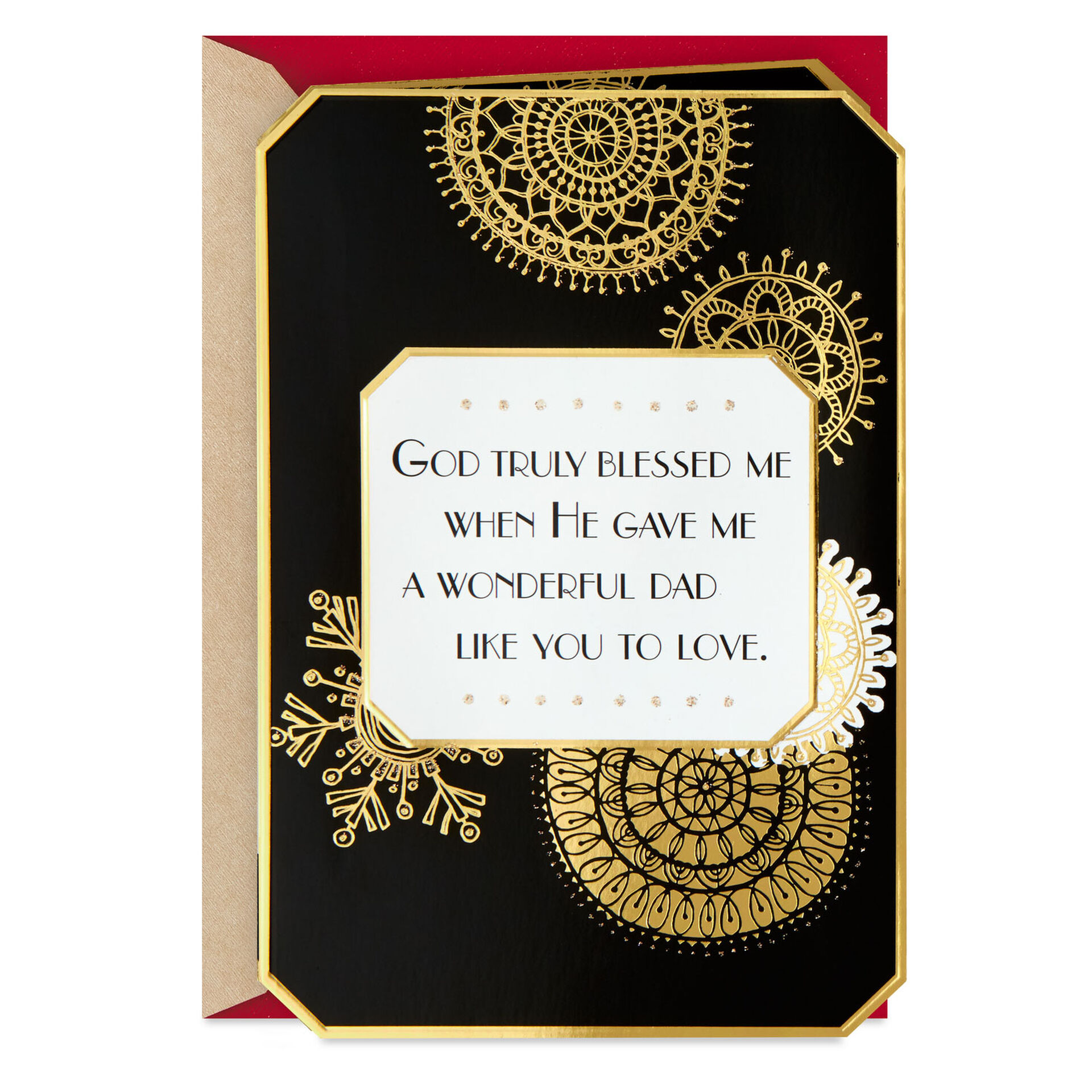 God Blessed Me With A Dad Like You Christmas Card Greeting Cards Hallmark