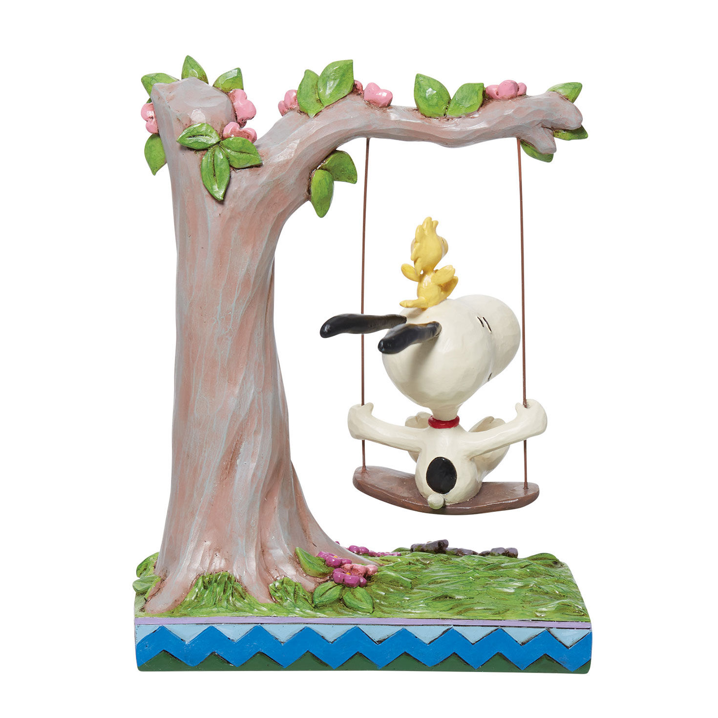 Jim Shore Peanuts Snoopy and Woodstock in Swing Figurine, 8" for only USD 74.99 | Hallmark