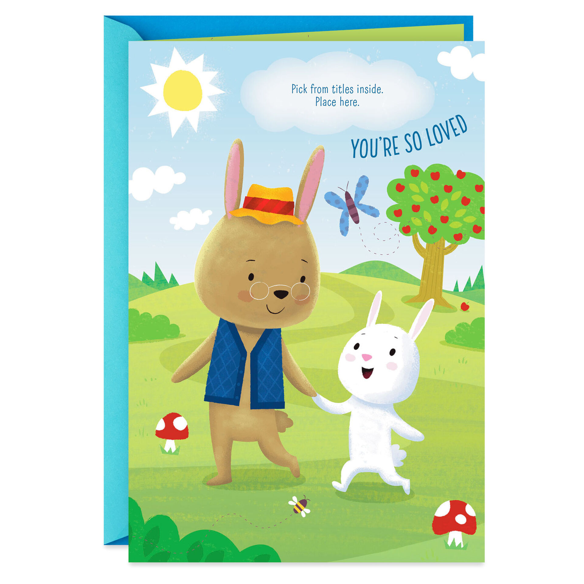 Download Rabbits Customizable Father's Day Card With Grandpa ...