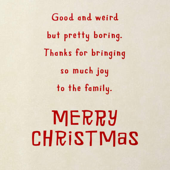 You Bring Joy Funny Christmas Card for Brother-in-Law - Greeting Cards ...