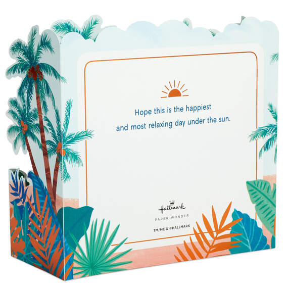 Have a Relaxing Day Beach Scene 3D Pop-Up Card, , large image number 2