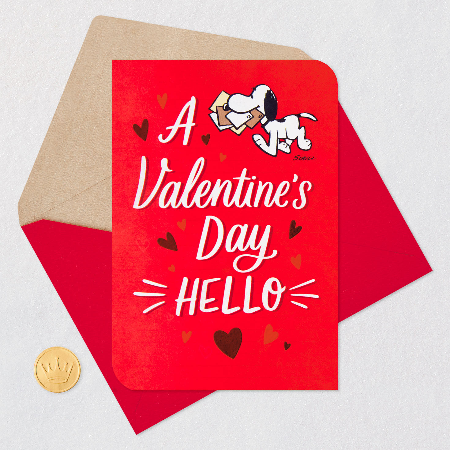 Peanuts® Snoopy Sweet Hello Valentine's Day Card for only USD 2.99 | Hallmark