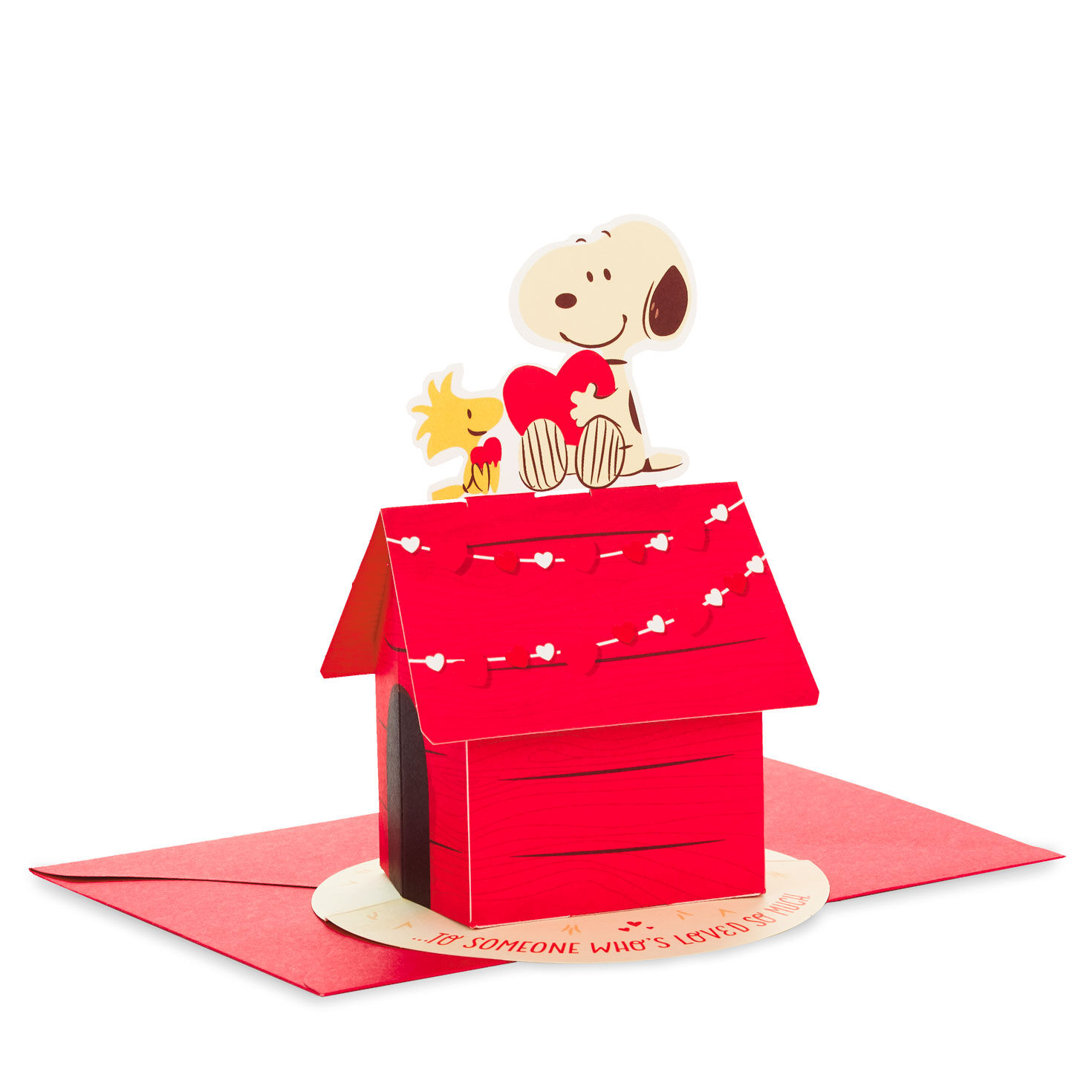 Peanuts® Snoopy and Woodstock Loved 3D Pop-Up Valentine's Day Card