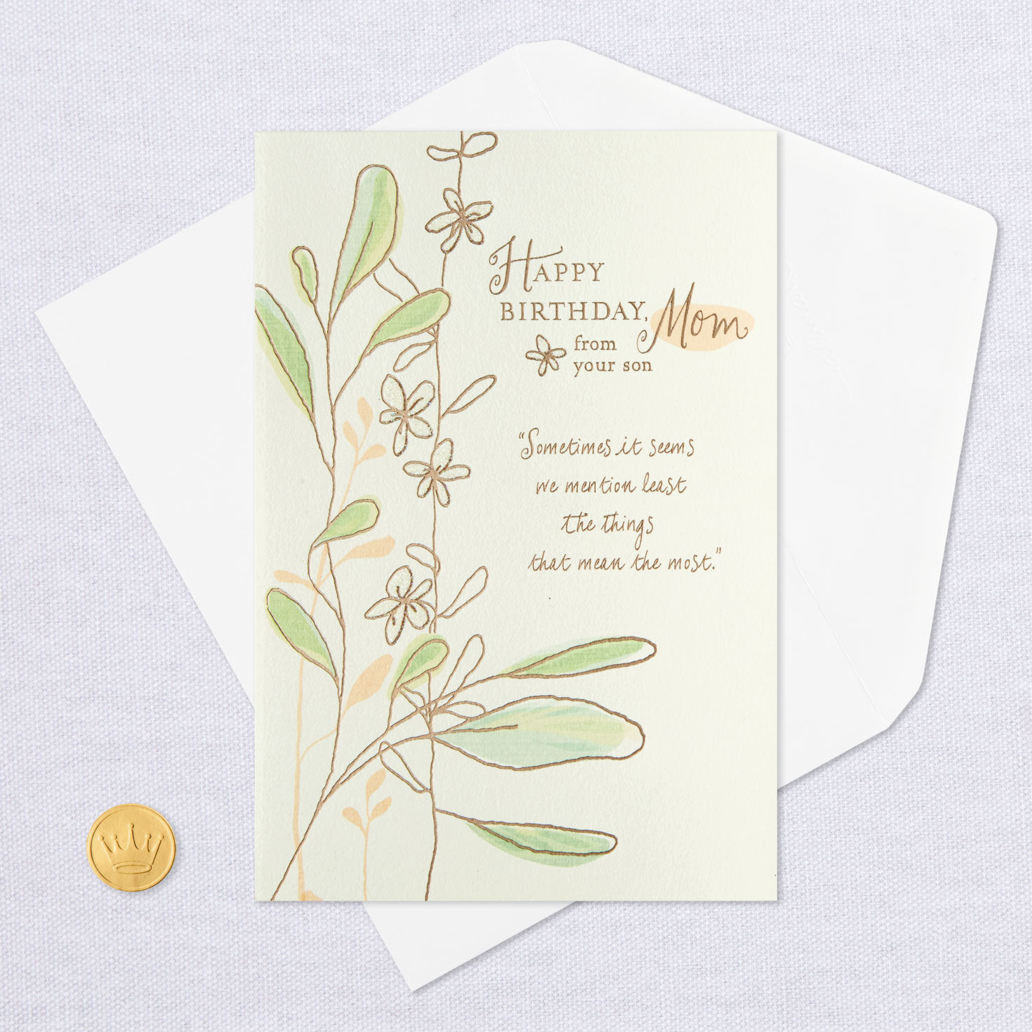 Love and Gratitude Birthday Card for Mom From Son for only USD 4.59 | Hallmark