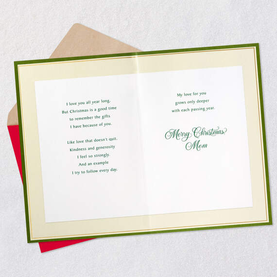 I'm Grateful for You Christmas Card for Mom - Greeting Cards | Hallmark