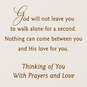God Will Not Leave You Alone Religious Encouragement Card, , large image number 2