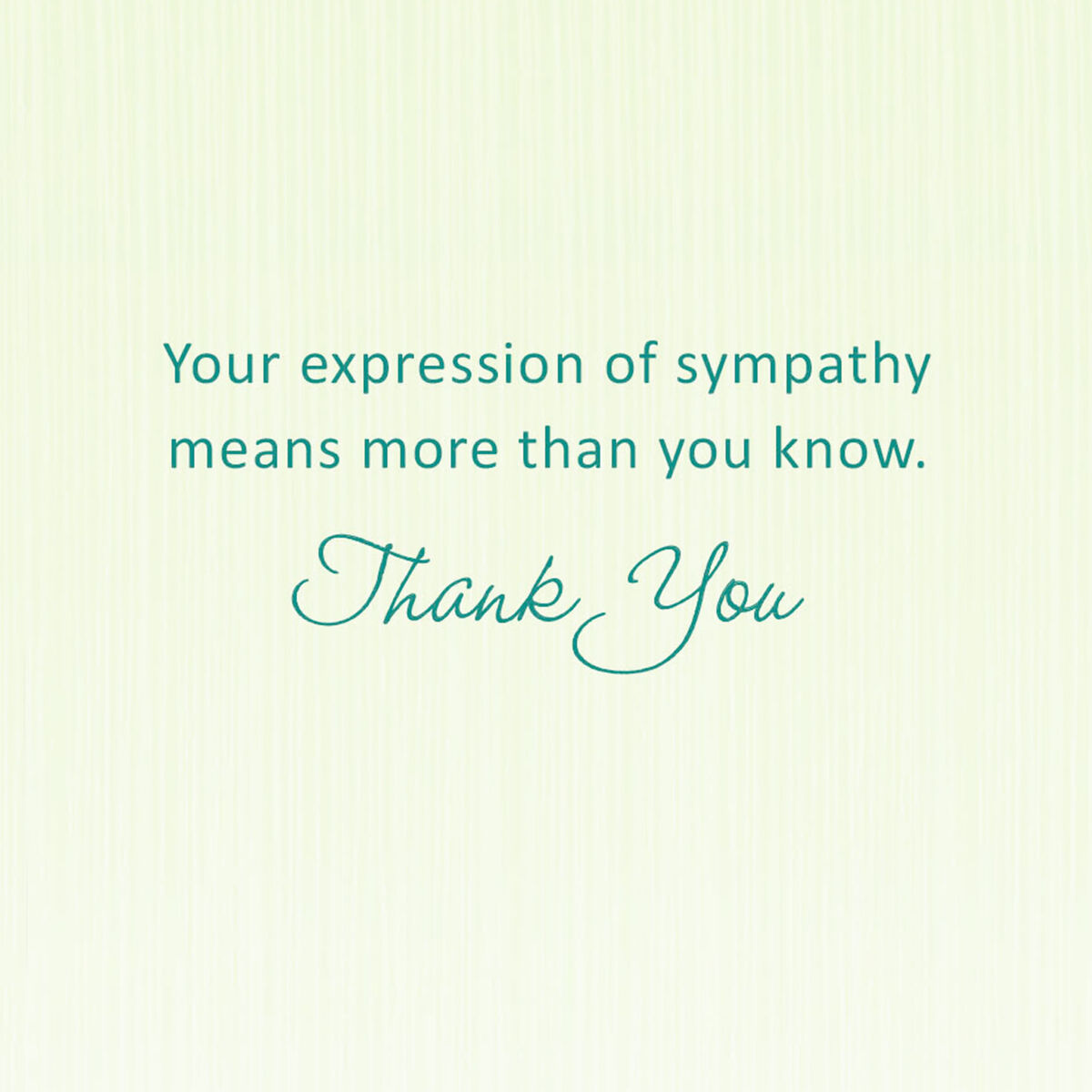 Thank You for Your Sympathy Card - Greeting Cards - Hallmark