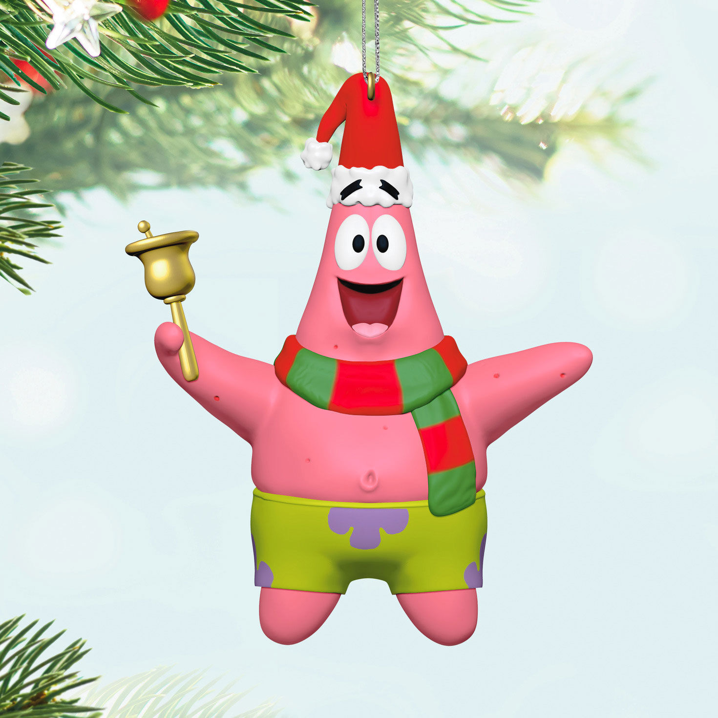 Nickelodeon SpongeBob SquarePants Patrick Rings in the Season Ornament ...