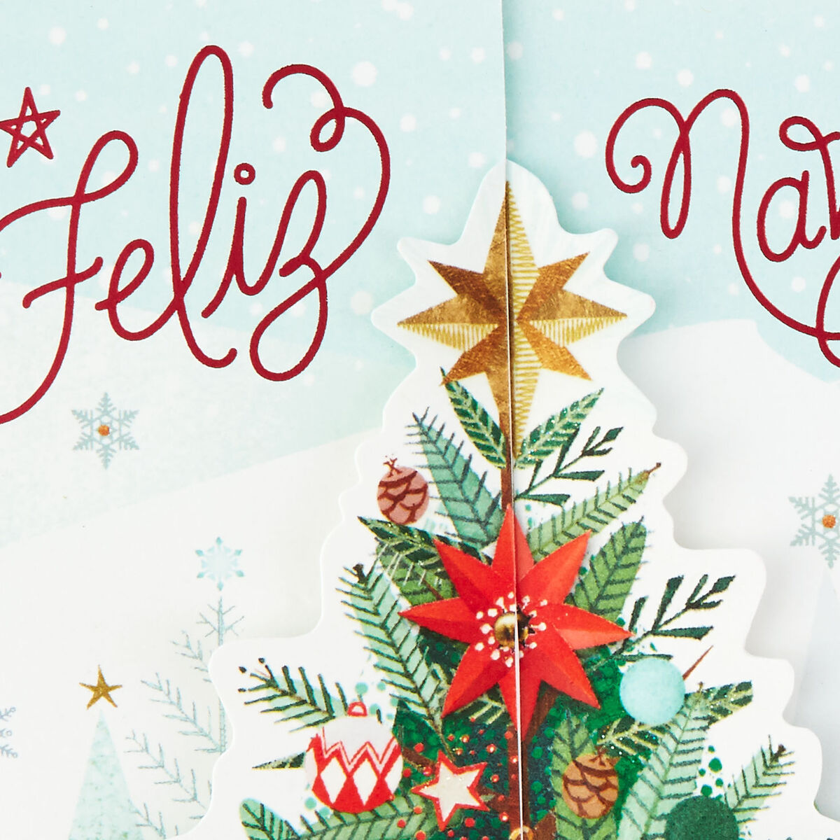 Even Though We're Far Apart SpanishLanguage Christmas Card  Greeting