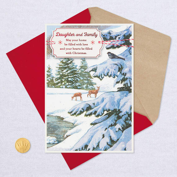 Filled With Love Christmas Card for Daughter and Family, , large image number 5