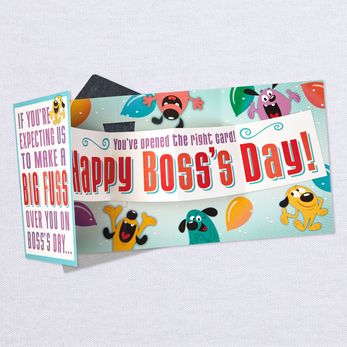 Big Fuss Pop Up Banner Boss's Day Card From Us - Greeting Cards - Hallmark