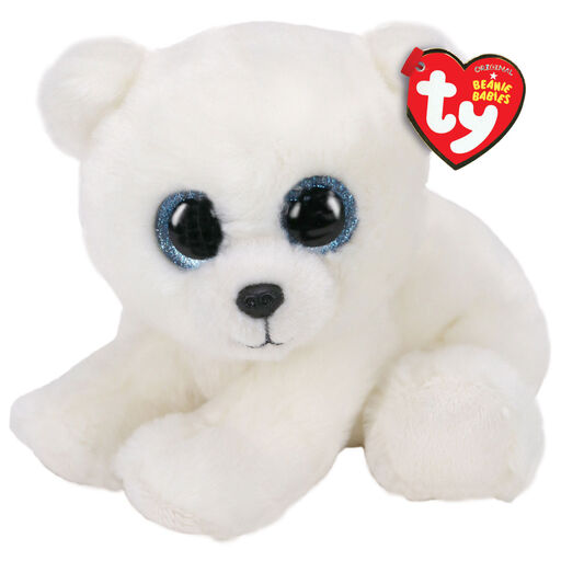 Ty Beanie Babies Small Ari Polar Bear Stuffed Animal, 6", 