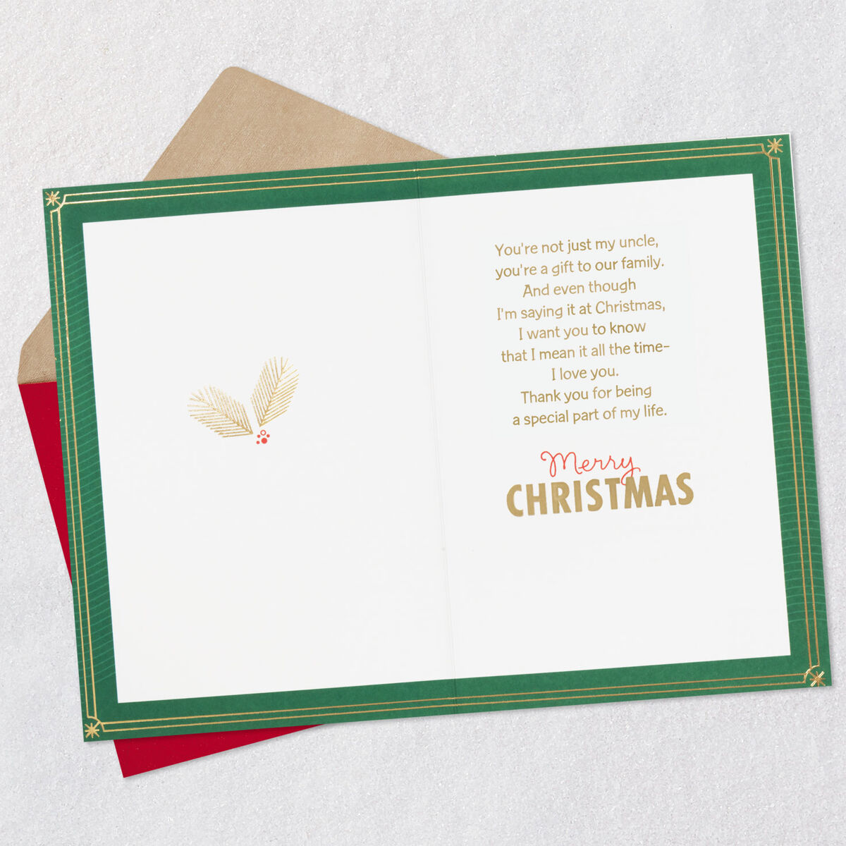 You're a Gift Christmas Card for Uncle - Greeting Cards - Hallmark