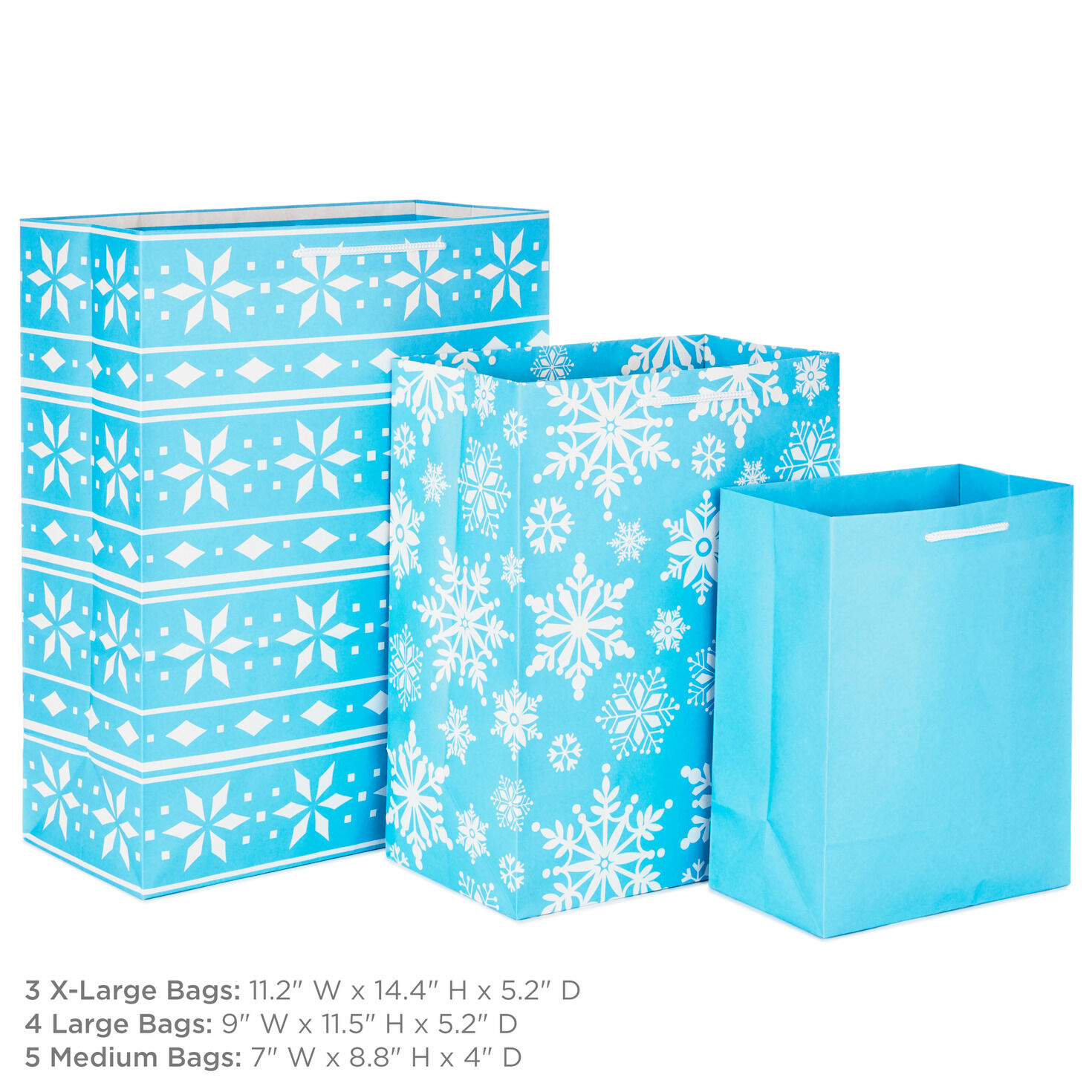 Assorted Sizes and Designs 12-Pack Christmas Gift Bags for only USD 22.99 | Hallmark