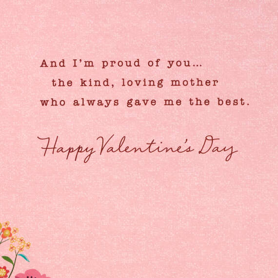 Proud to Be Your Daughter Valentine's Day Card for Mother - Greeting ...
