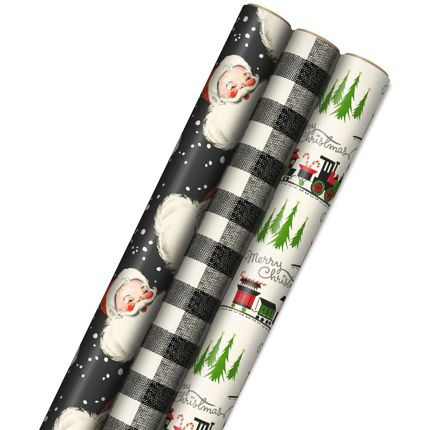 Holiday Time Premium Scented Gift Wrapping Paper, 3 Rolls, Peppermint,  Gingerbread, and Christmas Tree Scented Gift Wrapping Paper