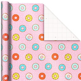Pink Foil Happy Birthday Wrapping Paper Roll, 15 sq. ft