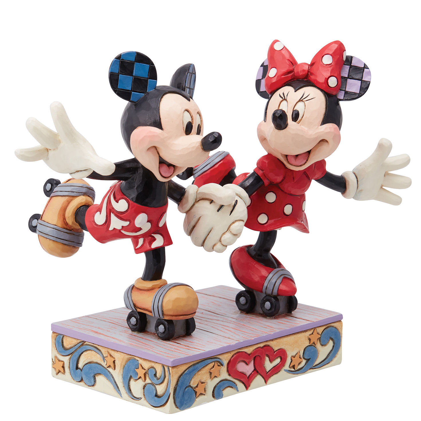 Jim Shore Disney Mickey and Minnie Roller Skating Figurine, 5.5" for only USD 69.99 | Hallmark