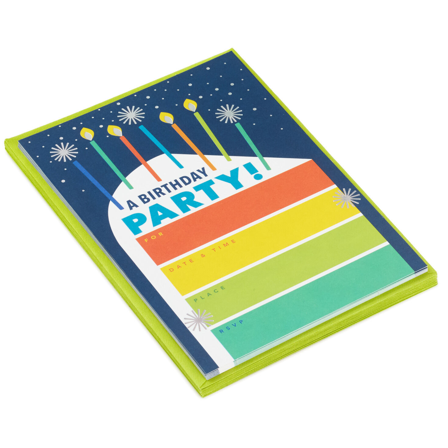 Slice of Cake Fill-in-the-Blank Birthday Party Invitations, Pack of 10 for only USD 5.99 | Hallmark