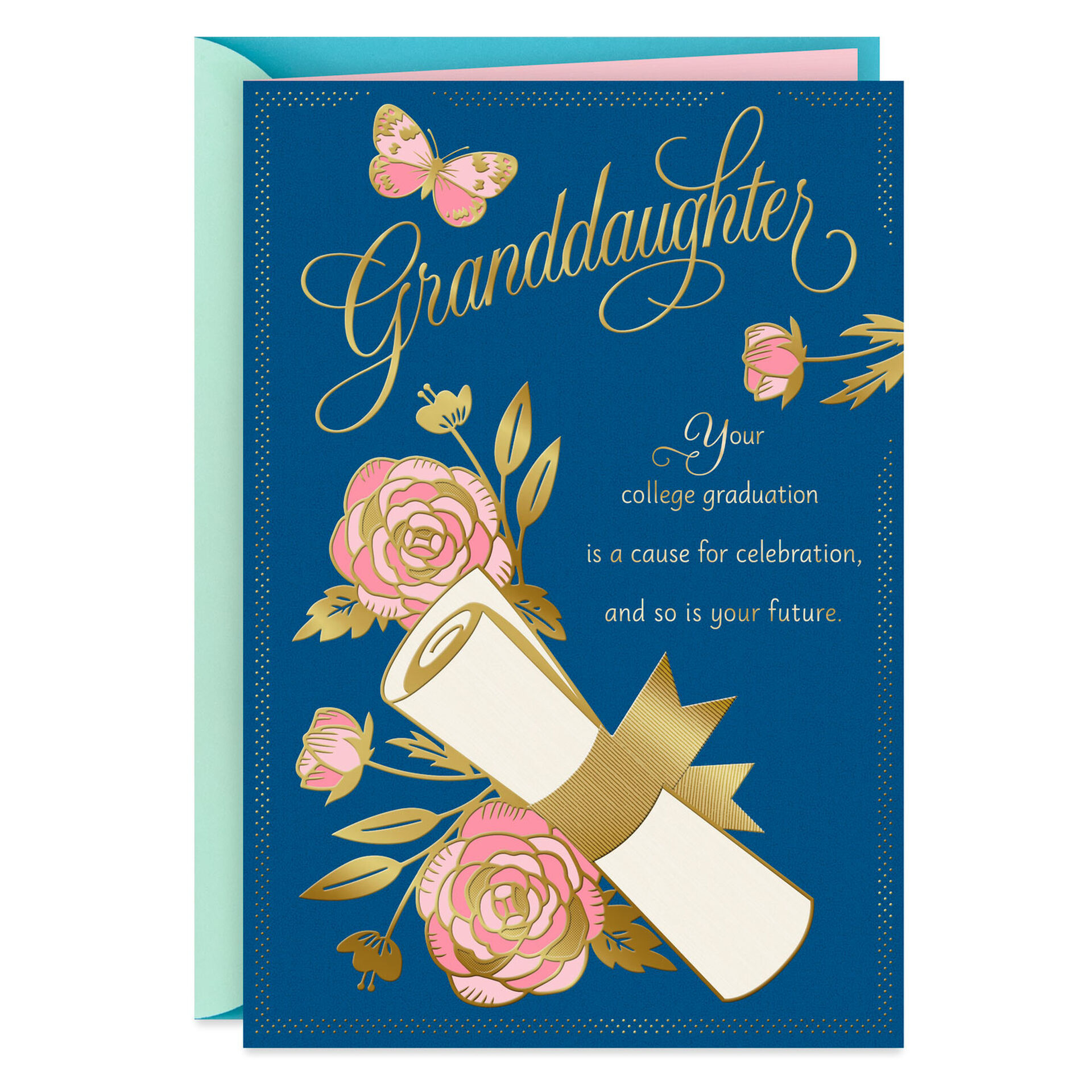 Amazing Things College Graduation Card for Granddaughter Greeting