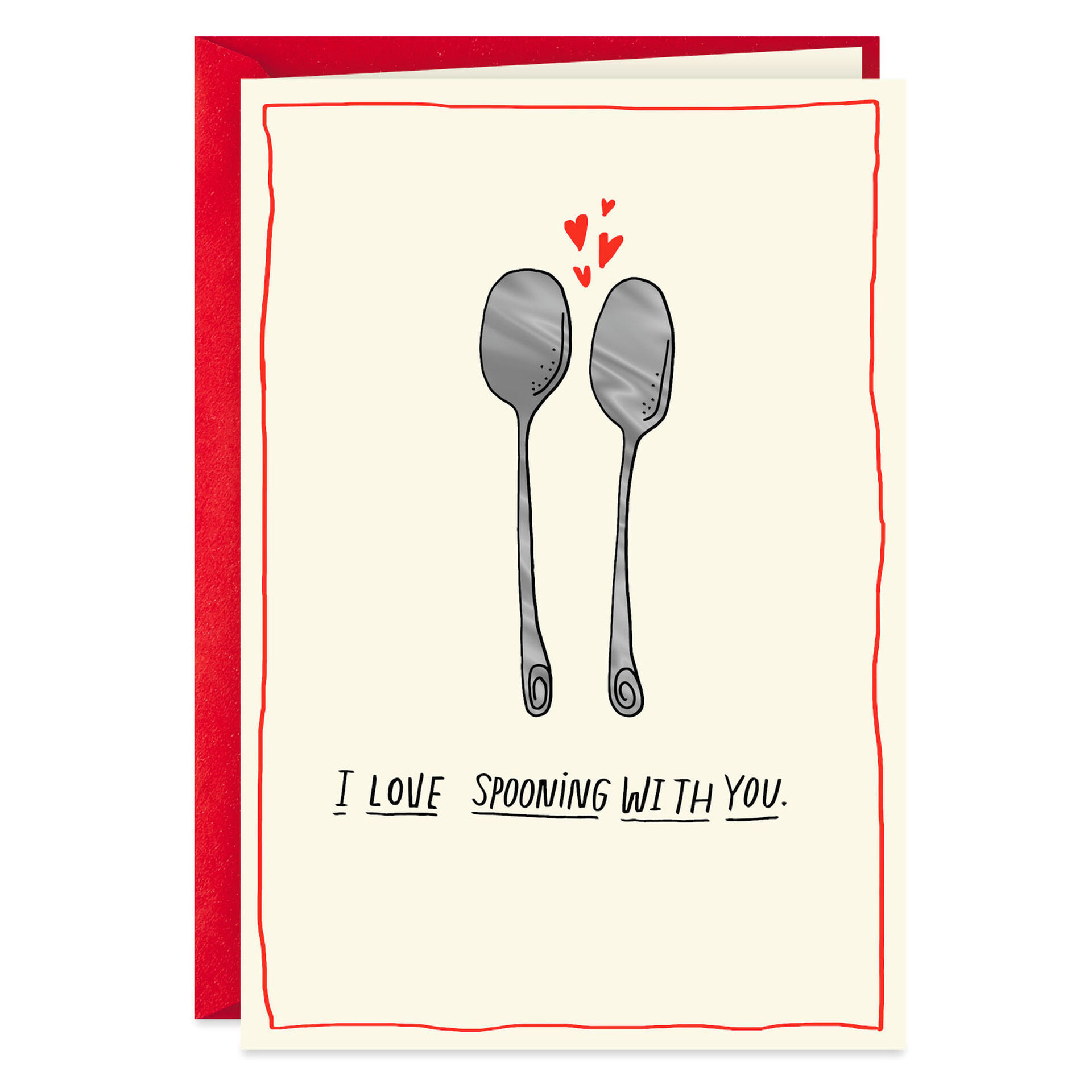 Spooning And Forking Romantic Sweetest Day Card Greeting Cards Hallmark 