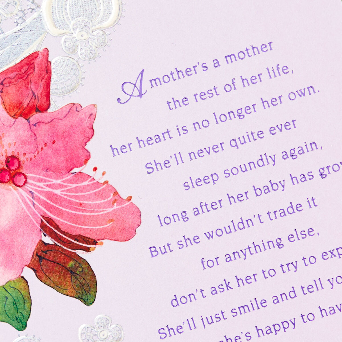 A Mother's Life Poem Mother's Day Card - Greeting Cards - Hallmark