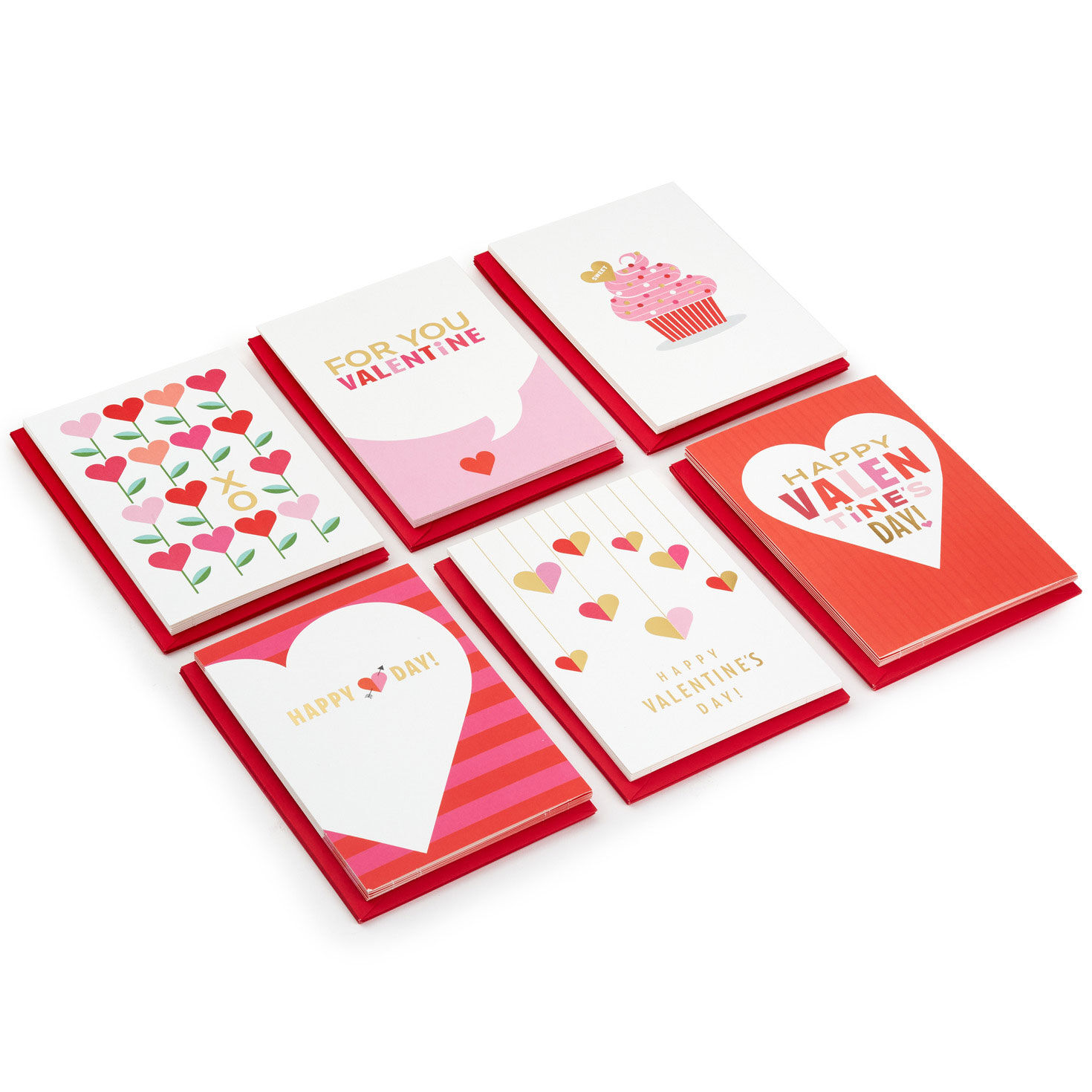 Modern Hearts Boxed Valentine's Day Cards, Pack of 36 for only USD 18.99 | Hallmark