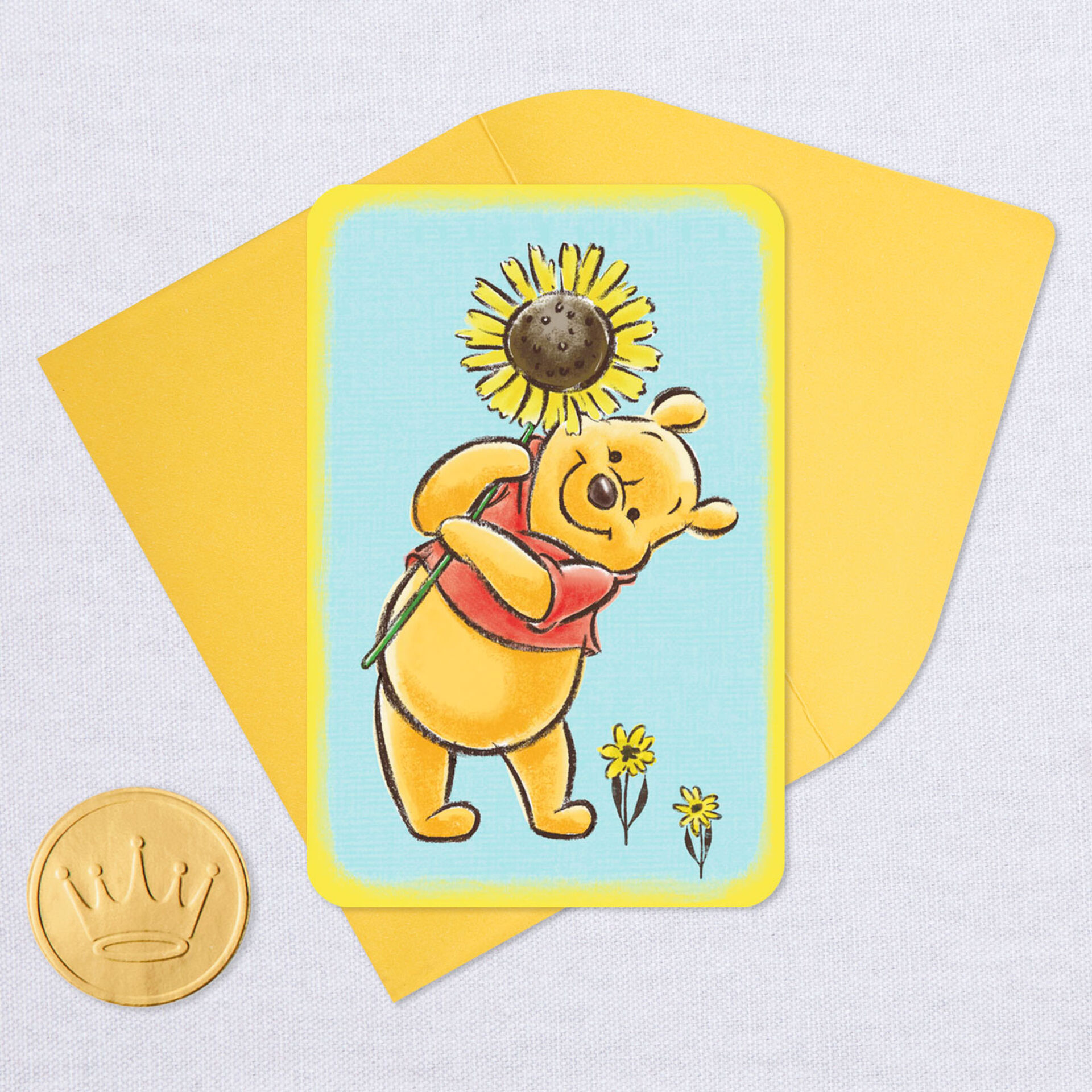 3 25 Mini Disney Winnie The Pooh Thinking Of You Card Greeting Cards Hallmark