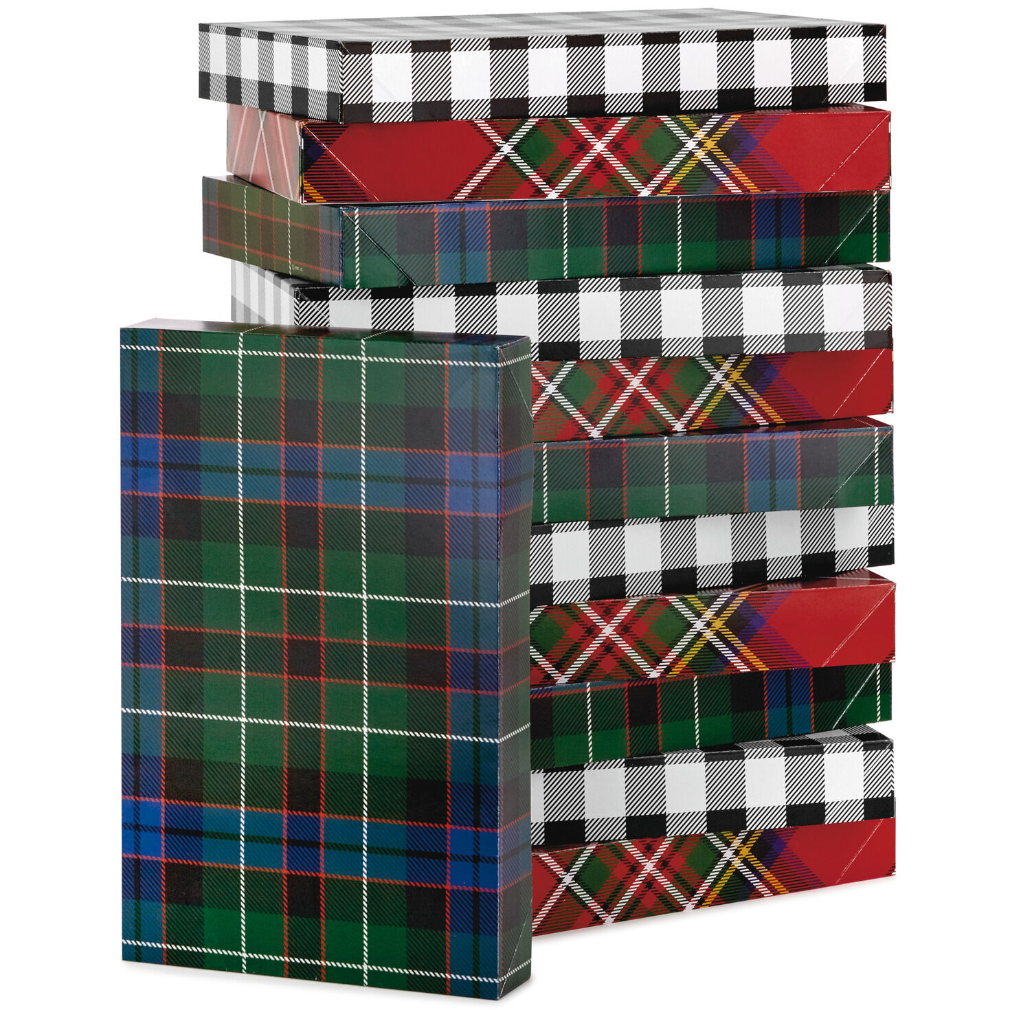 Hallmark Christmas Gift Box Assortment - Pack of 12 Patterned Shirt Boxes  with Lids for Wrapping Gifts - Artificial Christmas Tree Shop