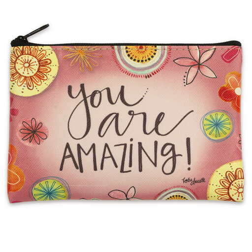 Brownlow You are Amazing Mini Canvas Zip Pouch, 