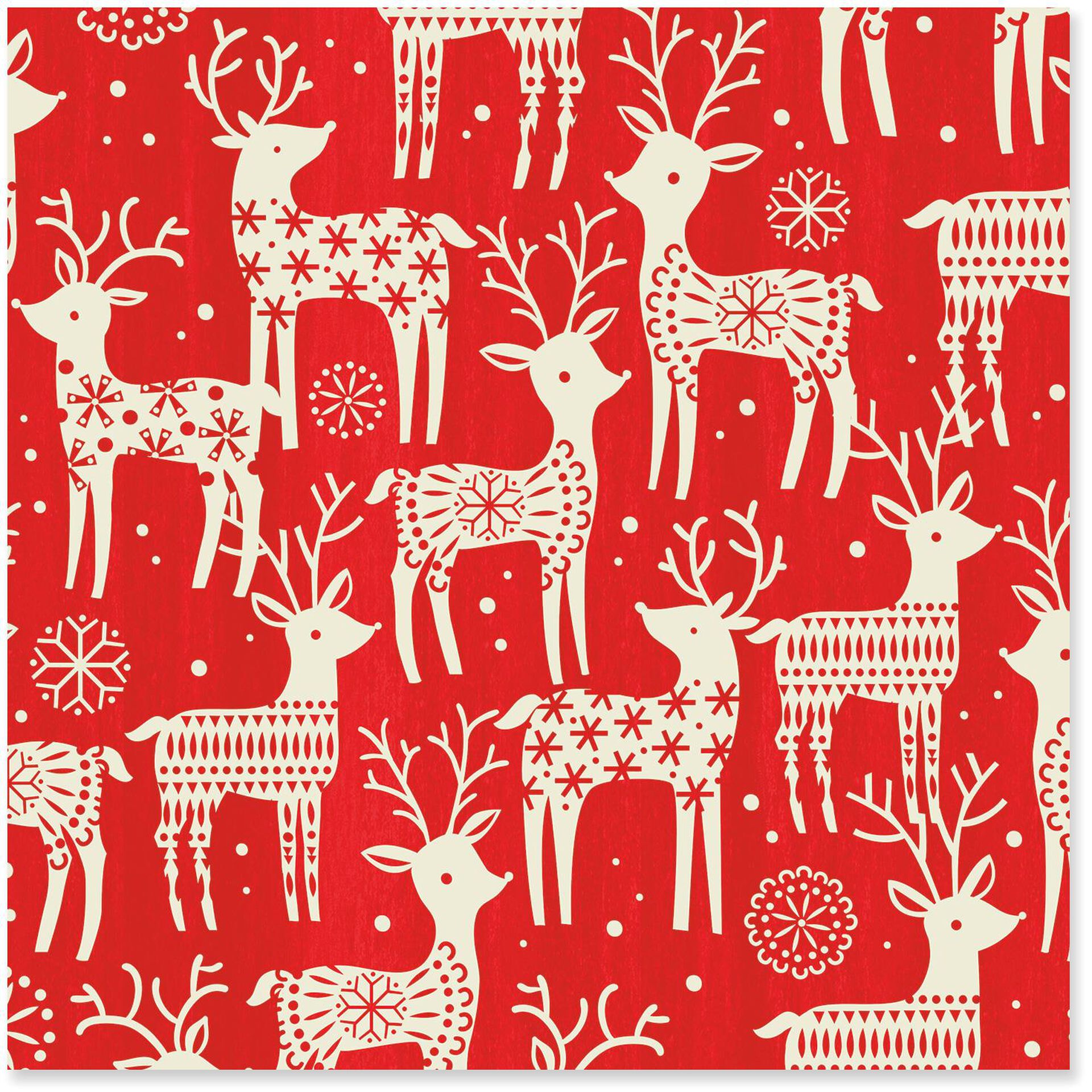 Reindeer Jumbo Christmas Wrapping Paper Roll, 100 sq. ft. - Wrapping ...