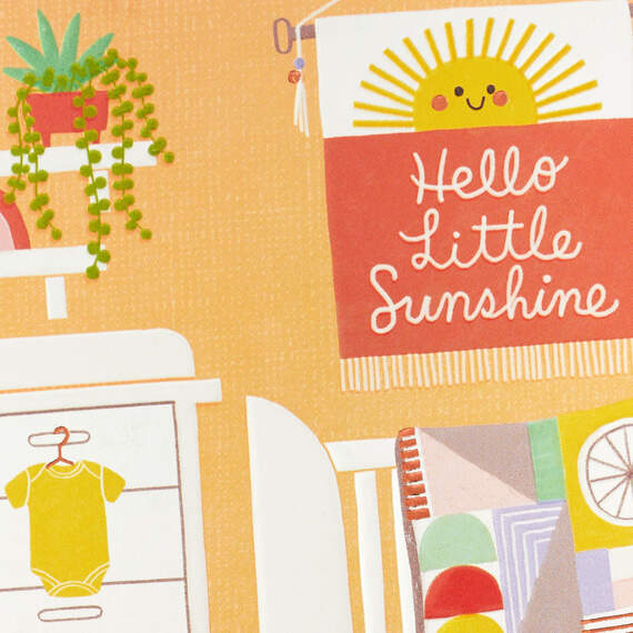 Hello Little Sunshine New Baby Card, , large image number 4
