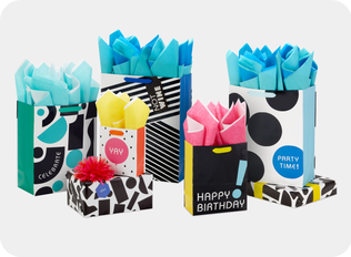 Different gift wrap with a bold design.