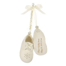 Personalized baby shoes ornaments