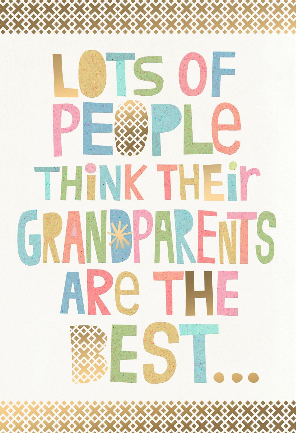 Download You're the Best Grandparents Day Card - Greeting Cards ...