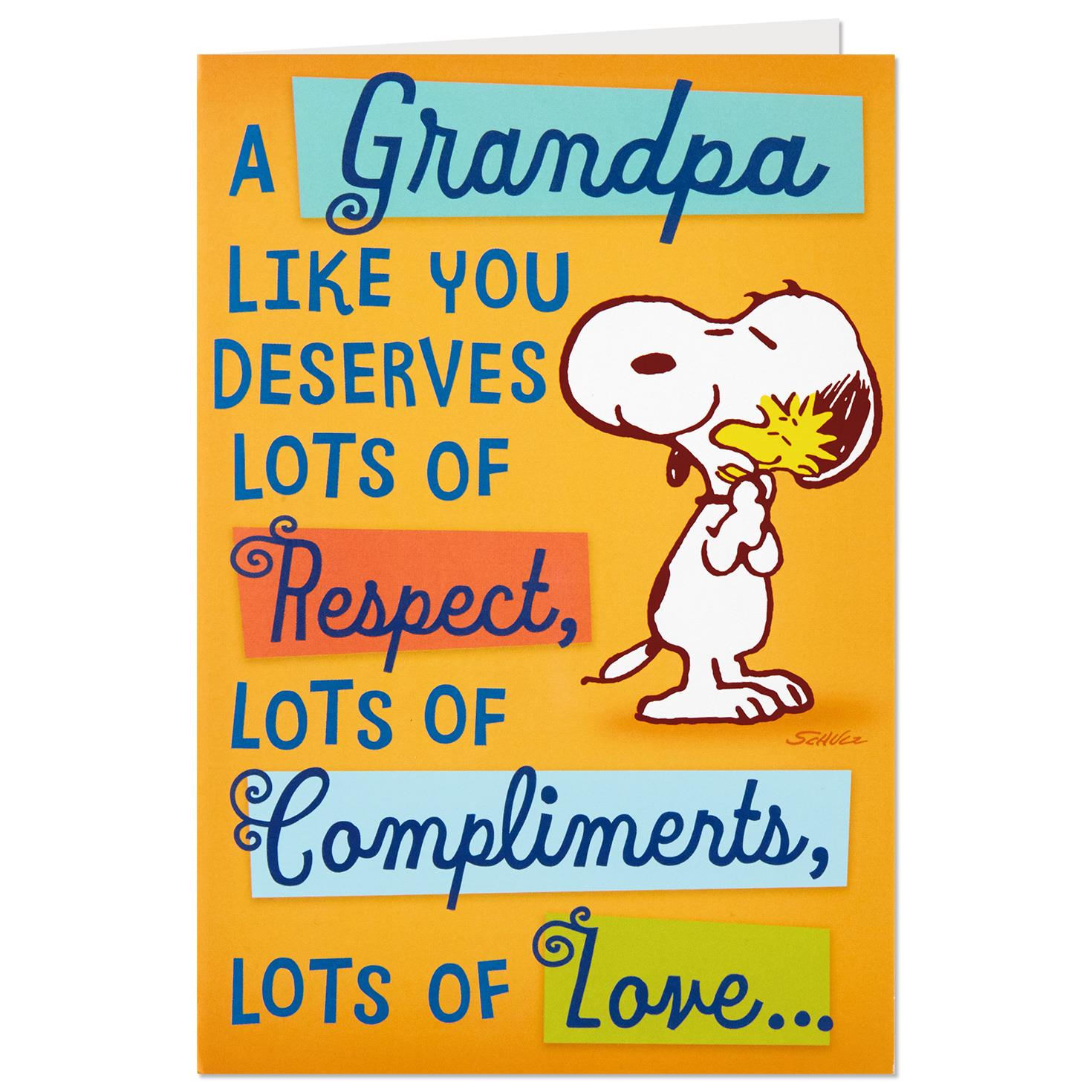 Download Peanuts® Snoopy A Grandpa Like You Father's Day Card ...