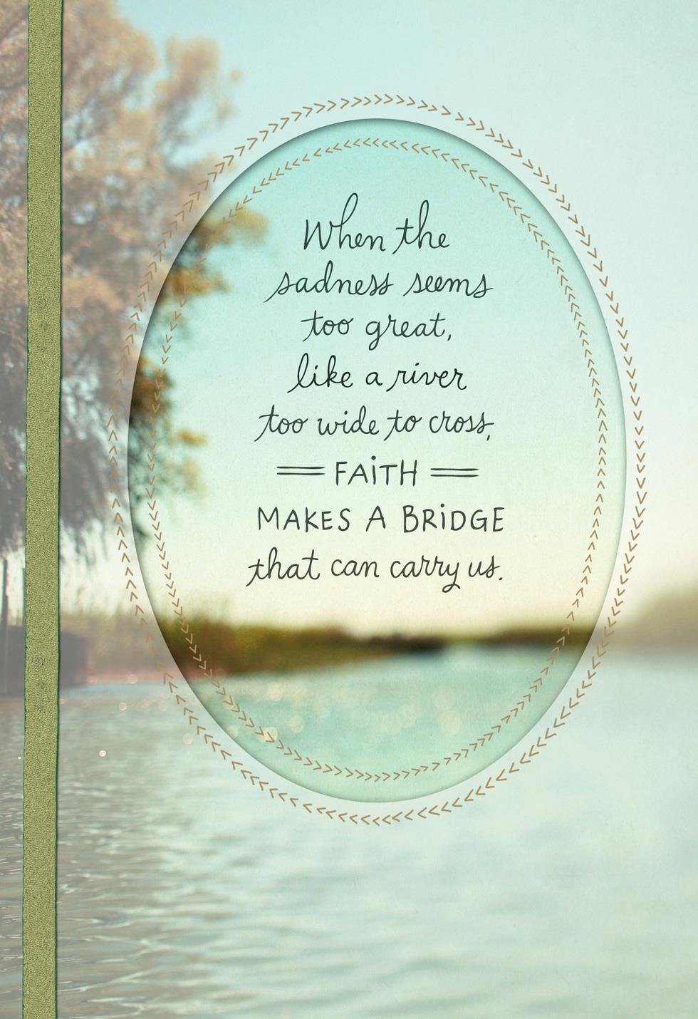 sympathy faith carries makes hallmark bridge cards