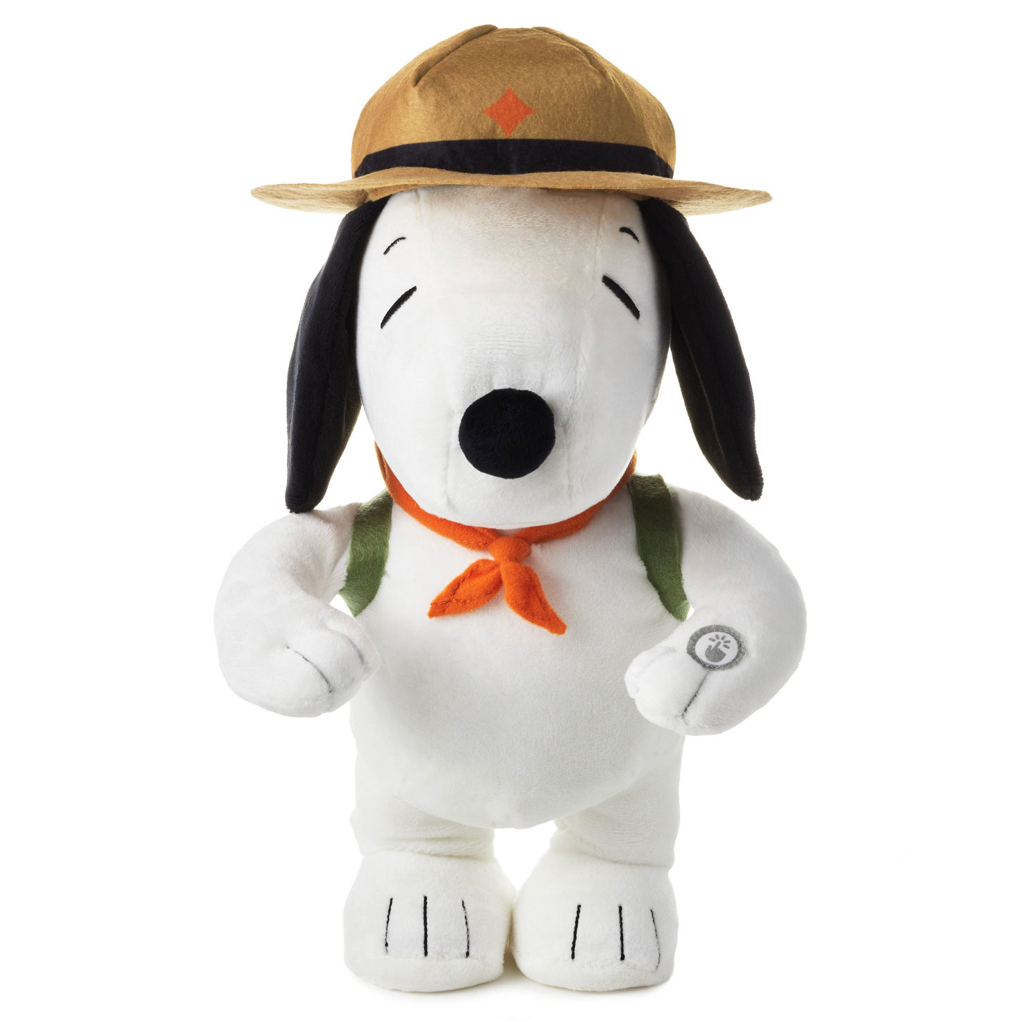 Peanuts® Beagle Scouts Snoopy Plush With Sound and Motion, 12 -  Interactive Stuffed Animals