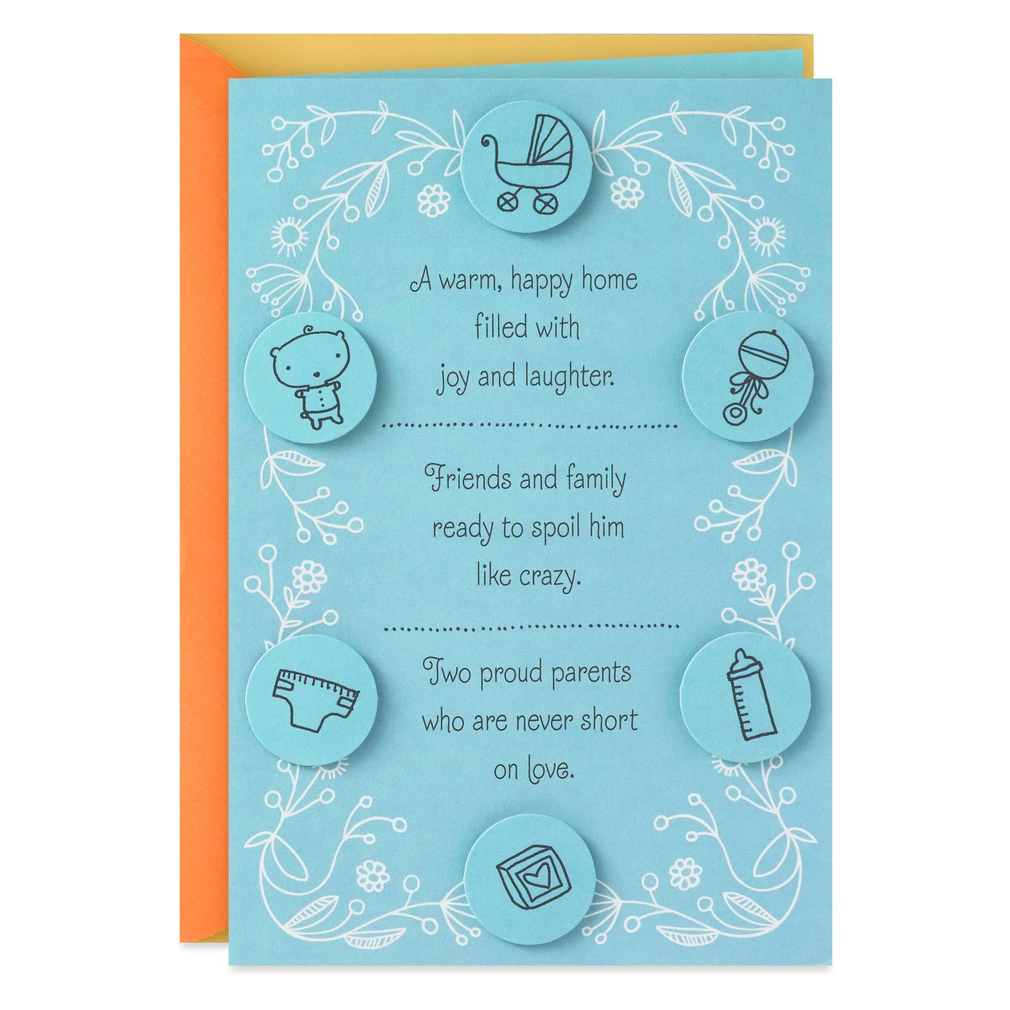 Joy and Laughter New Baby Boy Card - Greeting Cards | Hallmark