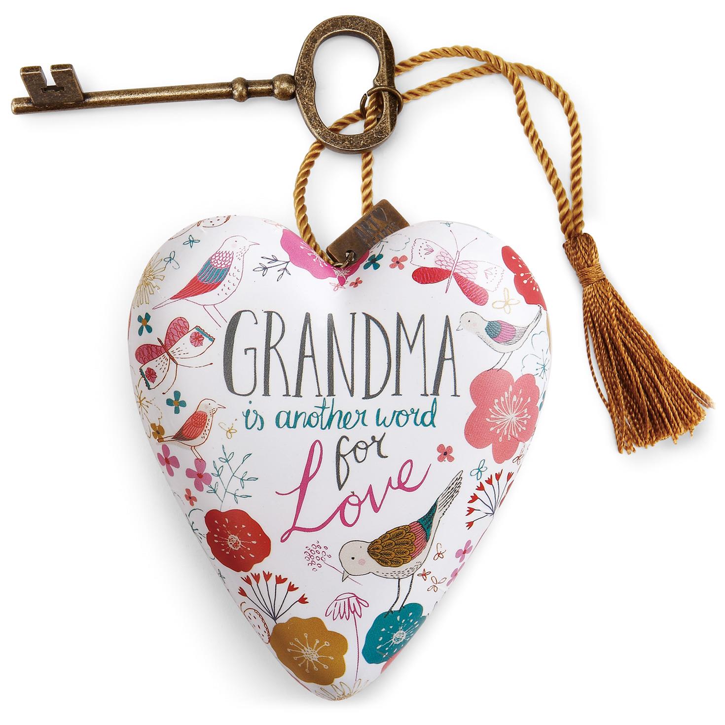 Grandma Art Heart Sculpture, 4 - Tokens & Trinkets