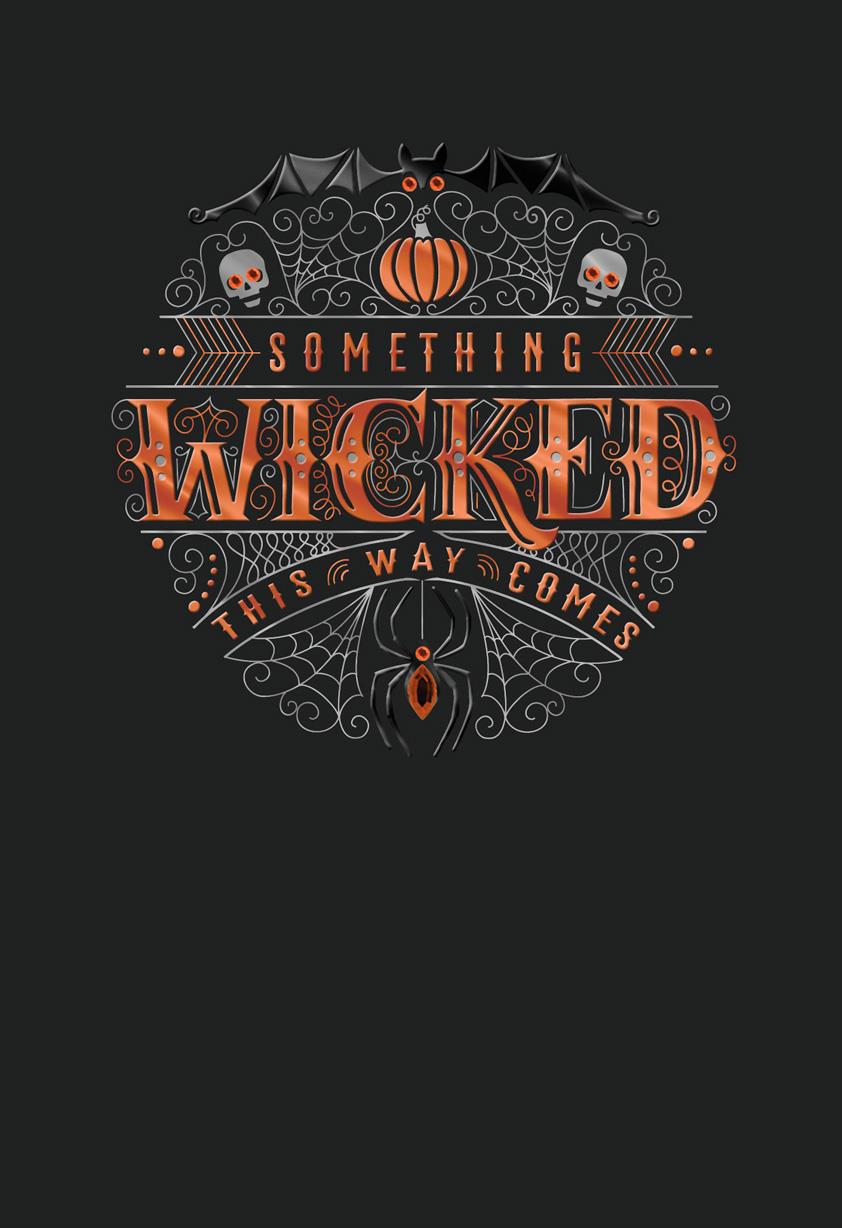 Something Wicked This Way Comes Halloween Card Greeting 