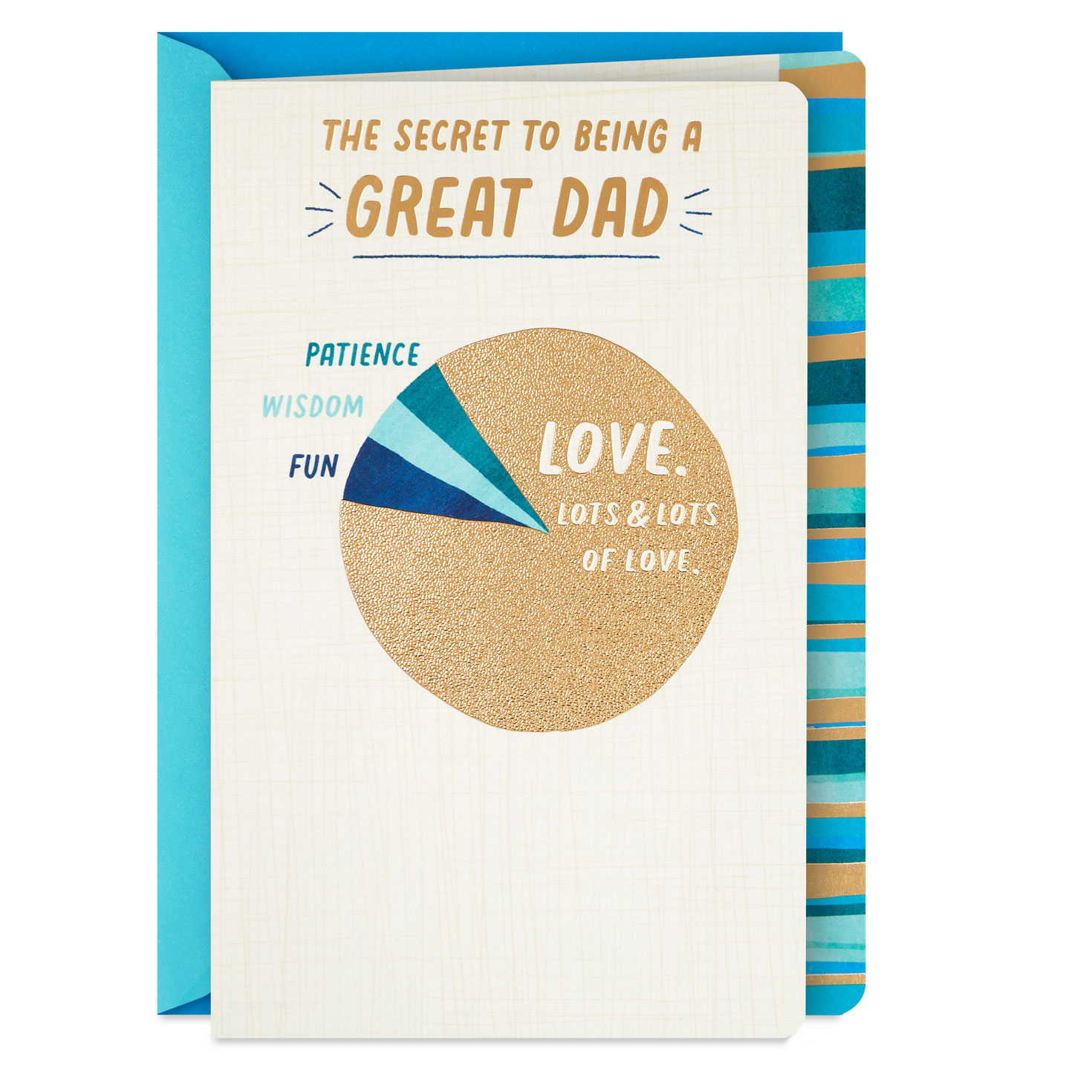 Secret of Being a Great Dad Pie Chart Father's Day Card - Greeting ...