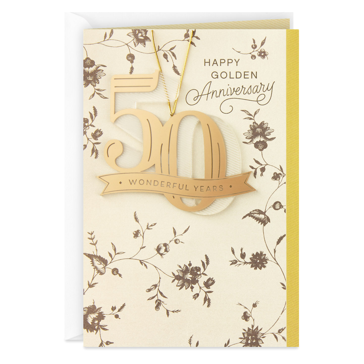 50th Anniversary Card, Golden Anniversary Gift for a Couple